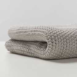 Manta tricot orgànica Bonjourbebé Gris
