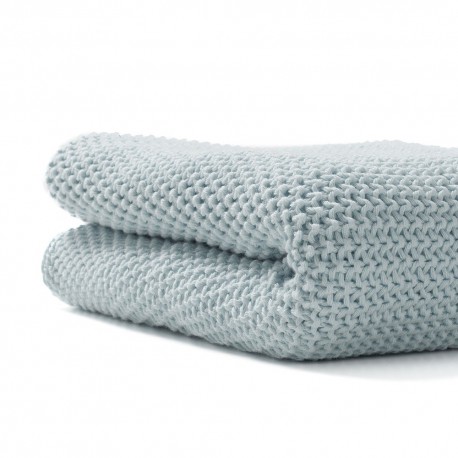 Manta tricot orgànica Bonjourbebé Gris