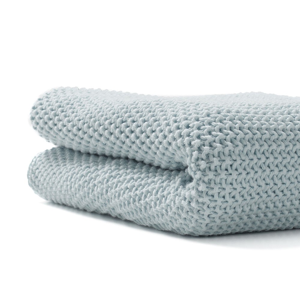 Manta tricot orgànica Bonjourbebé Gris